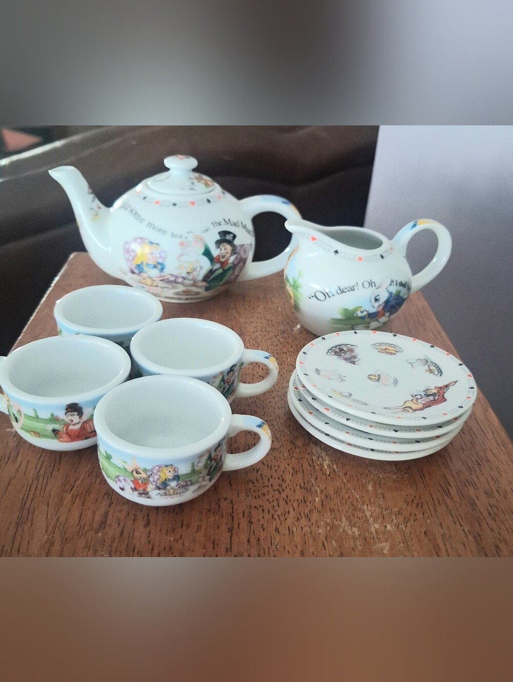 10 Pcs Alice In Wonderland Mini Tea Set